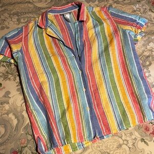 Jones New York Sport pastel striped Button-down